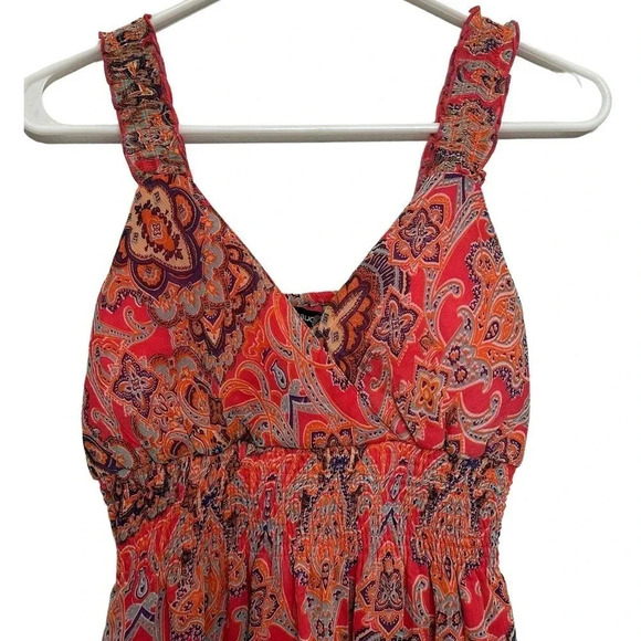 Chaudry women’s NWT’s boho style sleeveless v-neck maxi dress. Size small - Picture 3 of 8